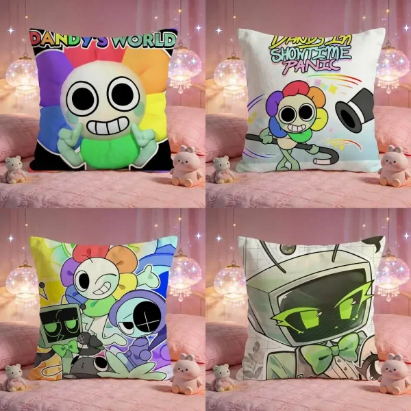 Game Cute D-Dandys World Cushion Cover Premium Comfort Reversible Pillow Cove -Two In One Design For Any Room & Car Interior