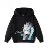 Hatsune Miku MIKU 2025 Trend Explosion Cartoon Print Children's Hooded Sweatshirt Boys and Girls Autumn Winter  All-match Tops