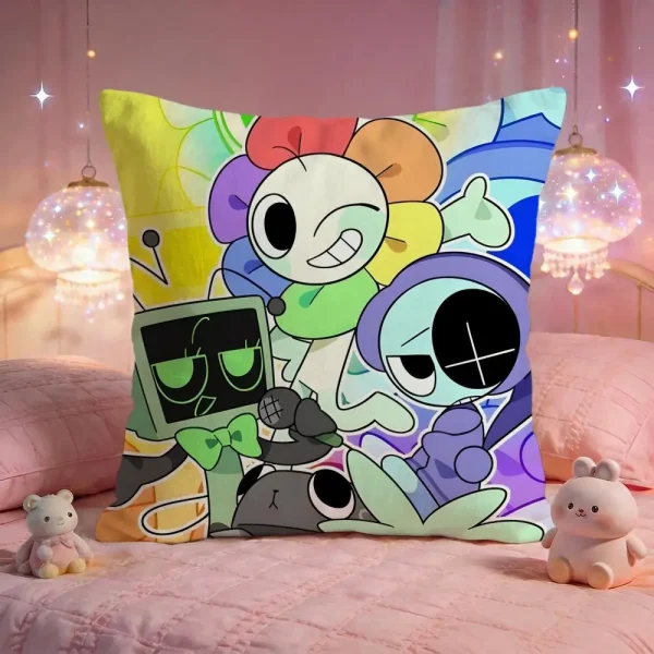 Game Cute D-Dandys World Cushion Cover Premium Comfort Reversible Pillow Cove -Two In One Design For Any Room & Car Interior