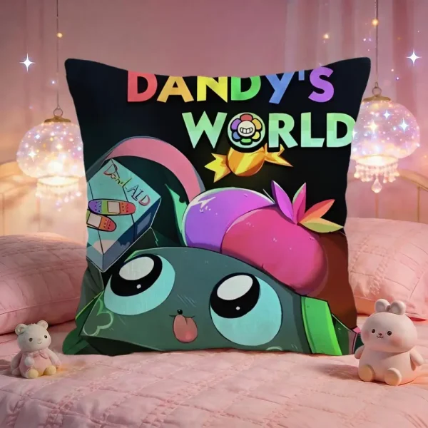 Game Cute D-Dandys World Cushion Cover Premium Comfort Reversible Pillow Cove -Two In One Design For Any Room & Car Interior