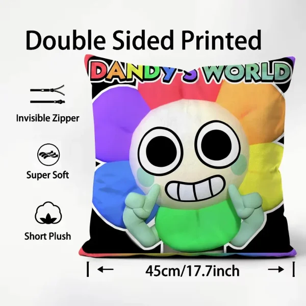 Game Cute D-Dandys World Cushion Cover Premium Comfort Reversible Pillow Cove -Two In One Design For Any Room & Car Interior