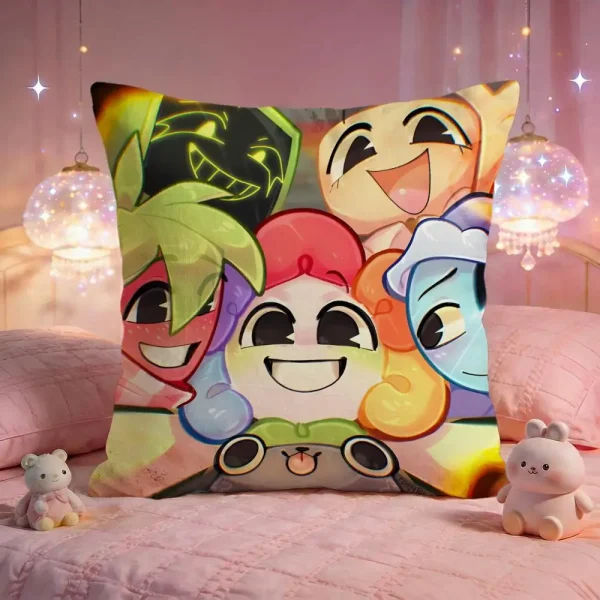 Game Cute D-Dandys World Cushion Cover Premium Comfort Reversible Pillow Cove -Two In One Design For Any Room & Car Interior