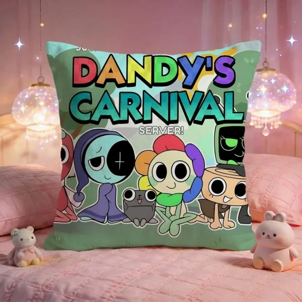 Game Cute D-Dandys World Cushion Cover Premium Comfort Reversible Pillow Cove -Two In One Design For Any Room & Car Interior