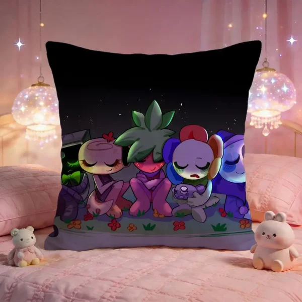Game Cute D-Dandys World Cushion Cover Premium Comfort Reversible Pillow Cove -Two In One Design For Any Room & Car Interior