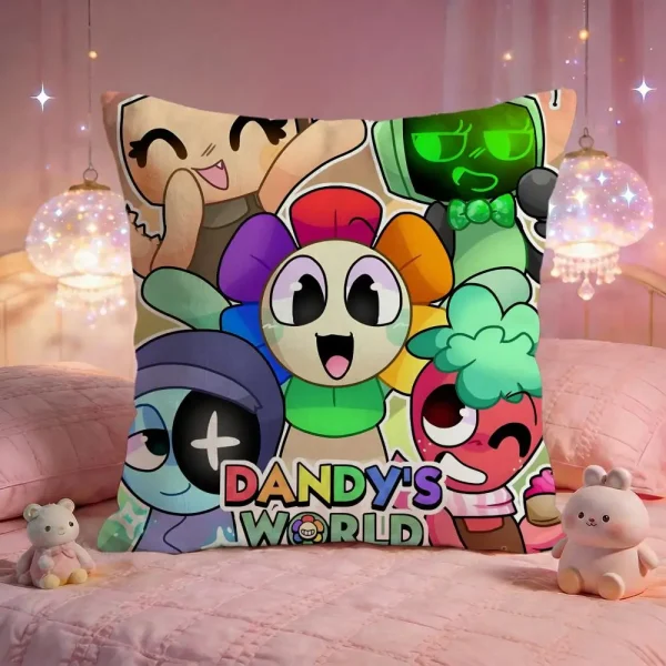Game Cute D-Dandys World Cushion Cover Premium Comfort Reversible Pillow Cove -Two In One Design For Any Room & Car Interior