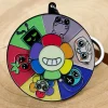 Dandys World Rotating Enamel Keychain Survival Horror Game Peripheral Key Ring Cute Pendant Bag Accessories Fans Gifts