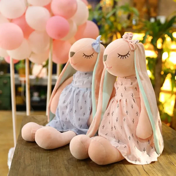 Cute Bunny Plush Toy 35cm – Soft Soothing Stuffed Animal for Babies & Kids