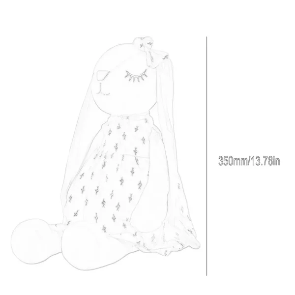 Cute Bunny Plush Toy 35cm – Soft Soothing Stuffed Animal for Babies & Kids